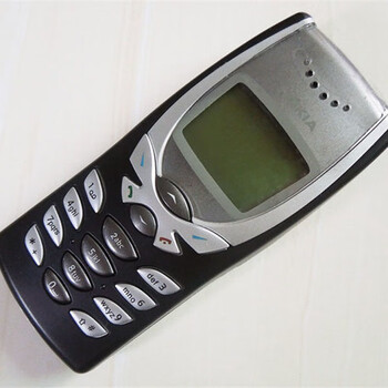 nokia/诺基亚8250蓝屏幕老人机蝴蝶造型按键老款收藏手机 黑色 移动版