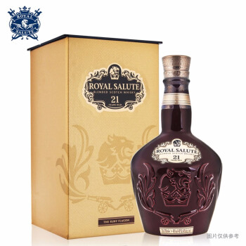 700ml 不含税皇家礼炮 Royal Salute 洋酒21年苏格兰威士忌皇家老版礼炮红色 图片价格品牌报价 京东