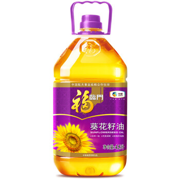 福临门 食用油 压榨一级充氮保鲜葵花籽油4.5L 中粮出品