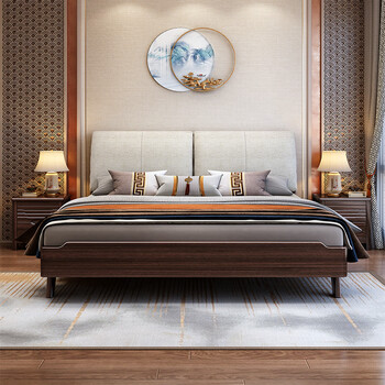 别致木语(biezhimuyu)床紫金檀木实木床新中式1.