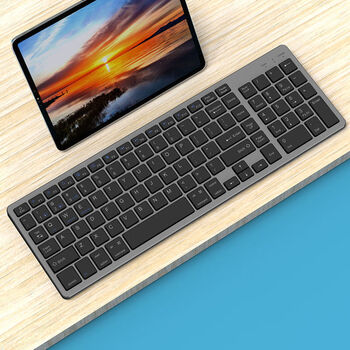 华为适用蓝牙无线键盘鼠标套装充电笔记本台式ipad平板手机办公适用长