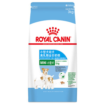 ROYAL CANIN 皇家狗粮 MIS30小型犬奶糕 幼犬狗粮 2月龄以下 全价粮 3kg 断奶离乳期 怀孕及哺乳期母犬