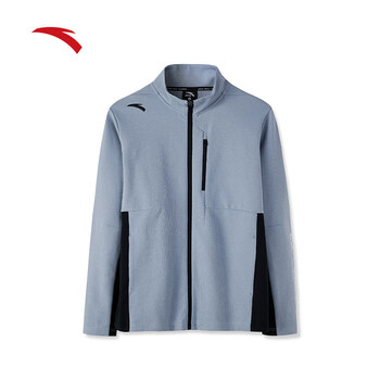 安踏安踏劲道纱丨运动外套男士修身运动开衫卫衣立领针织跑步上衣