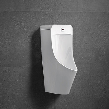箭牌卫浴小便斗壁挂式感应小便器家用男士感应器小便池尿斗 后进水墙