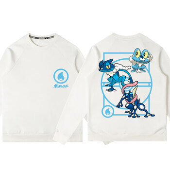 精灵宝可梦圆领卫衣儿童秋季动漫皮卡丘超梦联名神奇衣服男童 圆领