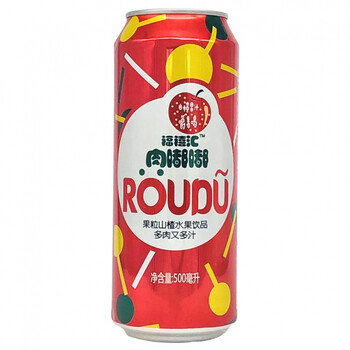 【500ml*15罐】福禧汇肉嘟嘟果粒葡萄芒果蜜桃苹果荔枝水果汁饮料饮品