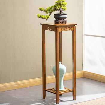 安尔雅花架 装饰架 安尔雅花架子花台架客厅落地阳台花架楠竹非实木中式花架室内花台盆栽架hsl 33 行情报价价格评测 京东