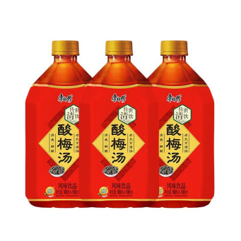 康师傅1升装酸梅汤箱装1000ml*12/6大瓶饮料清爽型解腻夏日风味饮品