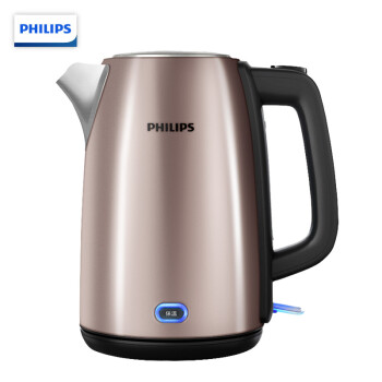 飞利浦（PHILIPS）电水壶热水壶电热水壶不锈钢1.7L防干烧带保温功能 HD9355/88