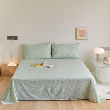 安睡宝(somerelle)a类ins风小碎花床单单件纯棉夏季全棉100%单人床