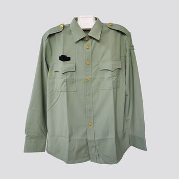 全新常服陆夏常服金属扣长袖衬衣衬衫速干劳保工作服保安服装表演节目