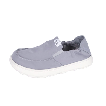 f2男鞋舒适一脚蹬冰丝懒人新款休闲夏季薄款透气开车爸爸帆布鞋 灰色