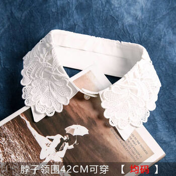 女职场正装蕾丝花边领雪纺衬衫领口装饰百搭假衣领a款领头白前领开扣