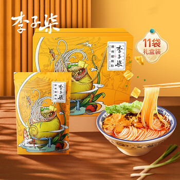 李子柒螺蛳粉礼盒装广西柳州特产煮食方便速食粉丝米线礼盒装335111袋