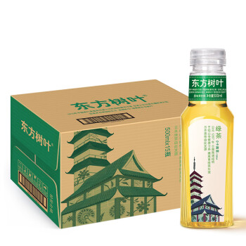 农夫山泉 东方树叶绿茶500ml*15瓶 茶饮料 整箱装（新老保质期随机发货）