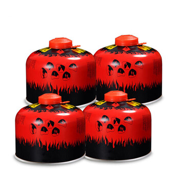 霸蓝野鹿  户外防爆高山气罐扁气罐便携式户外液化气罐 野鹿230g 4罐