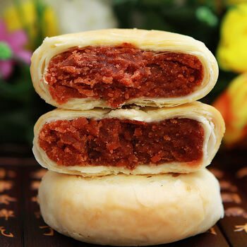 苏式酥皮老五仁月饼散装多口味老月饼酥皮月饼3-60个 红豆沙 仅限1000