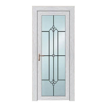 卫生间门厕所门浴室钢化玻璃门厨房简约家用平开钛镁铝合金门定制 双