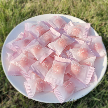 爆味点白桃糖果汁硬糖散装高颜值网红结婚喜糖零食结婚糖果批发 白桃