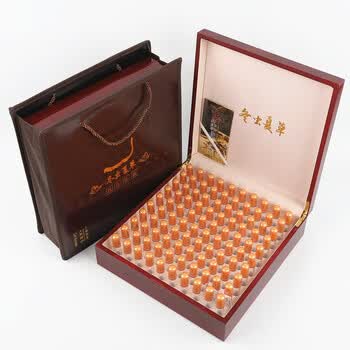 卫亮冬虫夏草木盒虫草包装盒礼品盒10支20支30支40空盒子礼盒100管外