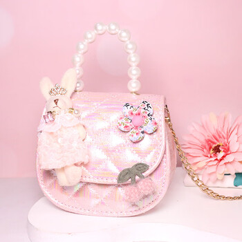 迪士尼disney儿童包包童包公主可爱椭圆形珍珠手提包小女孩童趣时尚斜