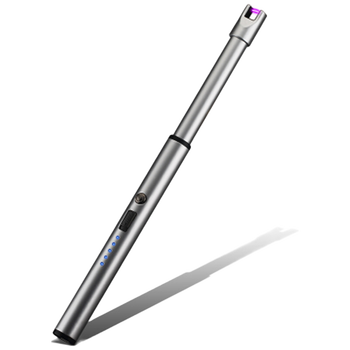 天然气厨房打火机脉冲电子明火点火枪工具 定制 亚银色充电脉冲点火器