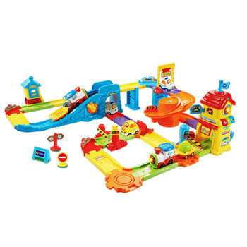 伟易达vtech伟易达神奇轨道车火车站高铁和谐号儿童电动赛车汽车玩具