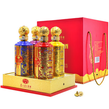 茅台集团 精彩四礼 52度浓香型白酒 500ml*4瓶装
