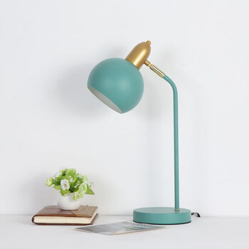 台灯护眼学学生写字书桌创意无频闪插电宿舍卧室床头灯绿色普通灯泡调