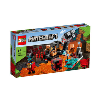 乐高lego积木我的世界系列21185下界8岁儿童玩具minecraft游戏男孩