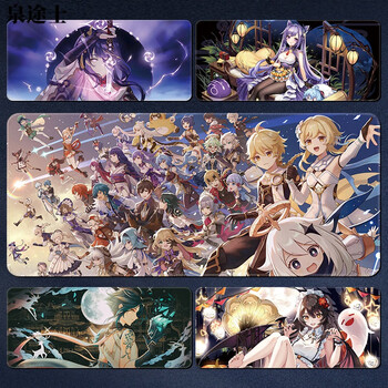 桌垫二次元游戏男周边刻晴甘雨神里魈胡桃可莉ys图案编码700x300x5mm