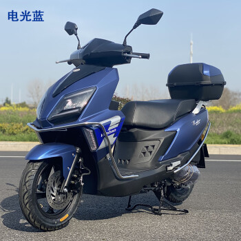 蓝天马(runtema)新款uy125cc发动机踏板车摩托车国四电喷燃油车uu助动
