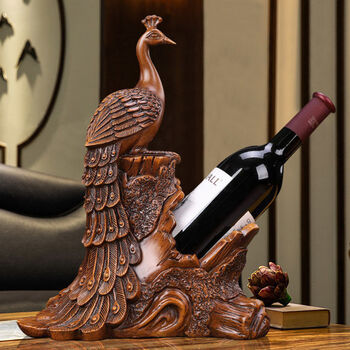 柒悦栖红酒架摆件酒柜装饰品现代客厅电视柜摆设梅花鹿酒托乔迁新居