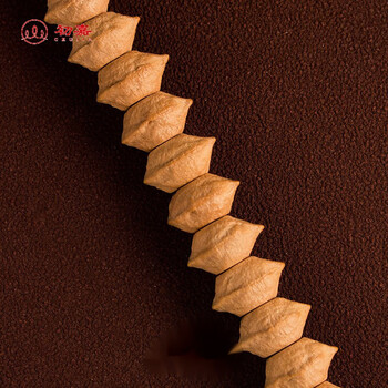 初嘉 西藏热振寺百香籽 刺芒柏香籽横打单圈 念珠手持手 7mm 一物一图