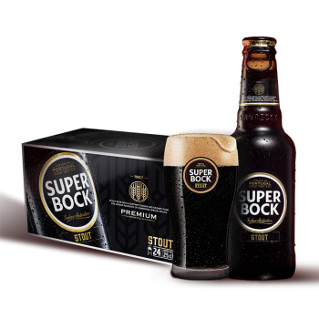 超級波克（SUPER BOCK）世濤黑啤 進(jìn)口啤酒 250ml*24瓶 送禮整箱裝 葡萄牙原裝