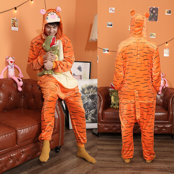 星舒小店关谷神奇恐龙爱情公寓同款情侣睡衣可爱搞怪创意连体拉链