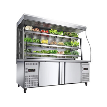 串串点菜柜麻辣烫展示柜冷藏柜冰柜保鲜柜冷冻柜冒菜展示柜 夜幕拉帘