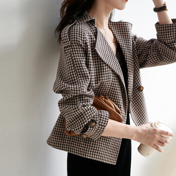 ur短外套女装春秋季新款2023年女士学生小香风休闲小个子上衣服图片色