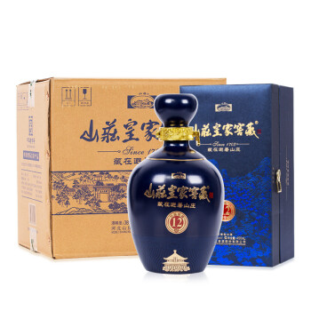 山庄老酒 白酒 山庄皇家窖藏 12   浓香型 38度 450ml*4 整箱装