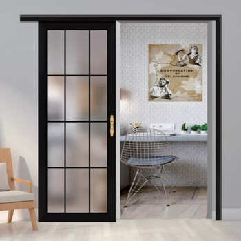 厨房推拉门单扇 镁铝合金单轨道双扇厨房吊趟门卫生间移门阳台推拉门