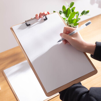 协同写字板夹子加厚木板酒店点菜板夹书写垫板夹子写字画板抄写a4横板