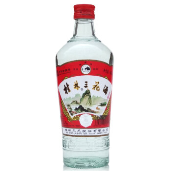 桂林三花酒 高度白酒 米香型 玻瓶 52度 480ml 单瓶装