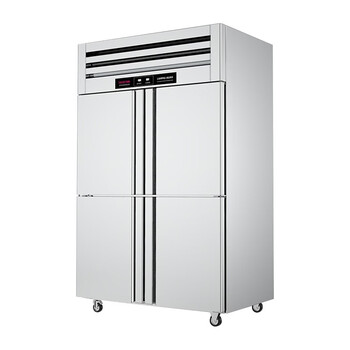 乐创lcjsmg03商用四门冰柜立式厨房保鲜柜节能压缩机工程豪华款双温