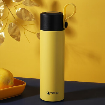 tomic特美刻保温杯男女士便携刻字316不锈钢杯子时尚网红拎绳水杯