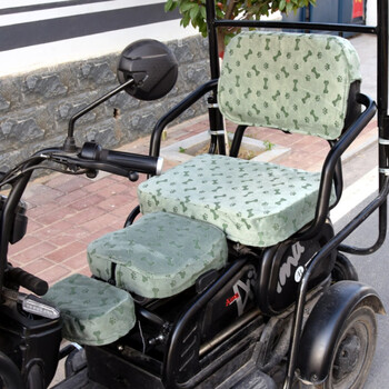 三轮车电动车坐垫三座爱美达电动套座套爱玛两连坐3三连座座套新日