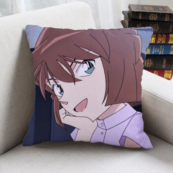 神孩子名侦探柯南周边 灰原哀抱枕可爱卡通动漫枕头靠垫双面定制生日