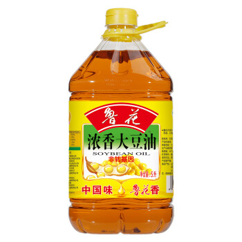 鲁花 食用油 非转基因 大豆油 5L