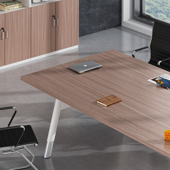 奈高会议桌职员办公桌开会培训桌洽谈长条桌 2400*1200