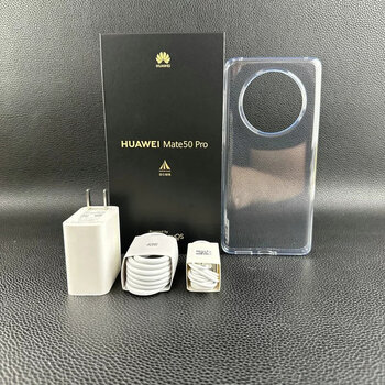 华为mate50pro昆仑版66w充电器6a数据线原装数字耳机手机壳数据线耳机