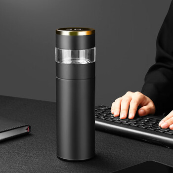 特百惠316不锈钢保温杯茶水分离泡茶杯便携过滤旅行男士定制礼品杯316